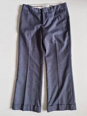 Banana Republic Straight Leg Trousers Blue Grey Size 6